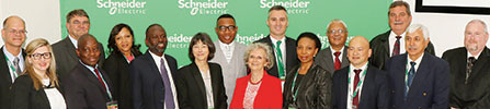 Seen at the signing ceremony are dignitaries and senior Schneider Electric managers who participated in the initiative.
